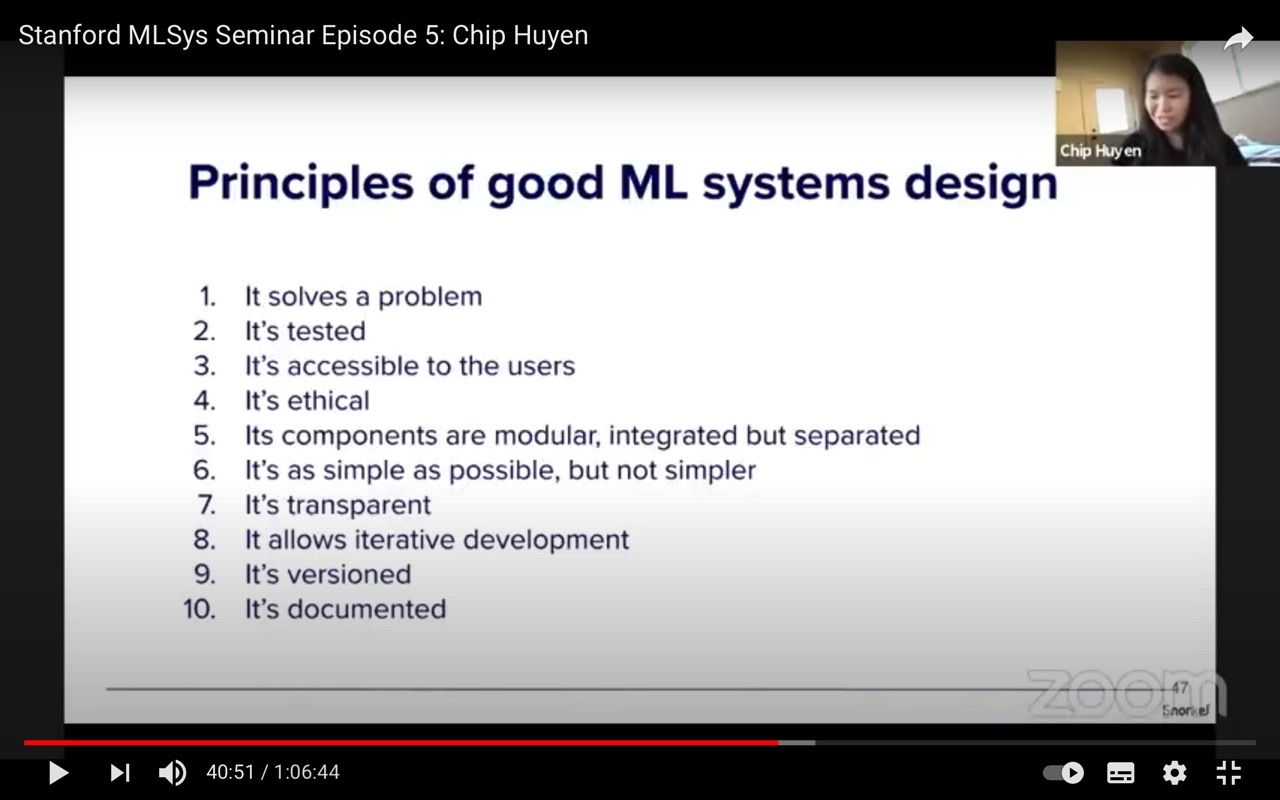 Good ML Systems